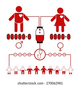 Blood Donation vector Illustration