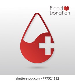 Blood donation vector illustration