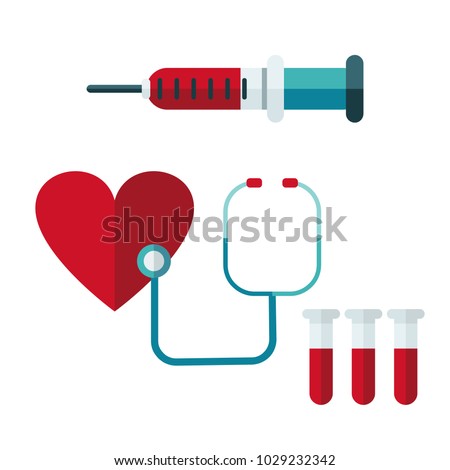 blood donation. Vector illustration of Donate blood concept for World blood donor day-June 14.