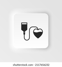 Blood donation vector illustration. Blood Donor Day. Save a life. Infusion therapy. blood and heart vector icon