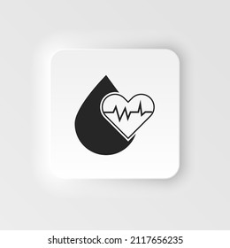 Blood donation vector illustration. Blood Donor Day. Save a life. Infusion therapy. blood and heart vector icon
