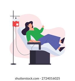 Blood Donation Vector Illustration EPS 10 File 