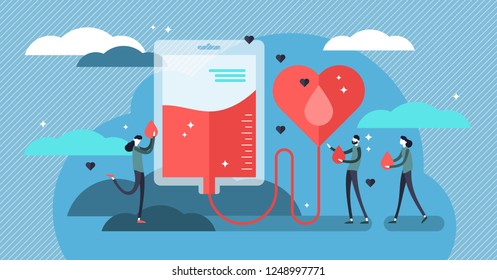 Blood donation vector illustration. Flat mini persons concept for emergency donor aid, transfusion charity and patient support. Pharmacy equipment and collection for urgent hospital surgery situation. Blood donation vector illustration. Flat mini persons concept for emergency donor aid, transfusion charity and patient support. Pharmacy equipment and collection for urgent hospital surgery situation.