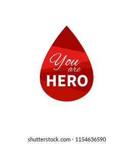 Blood donation vector.A drop of blood
