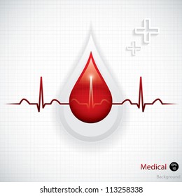 Blood Donation Vector.Medical Background