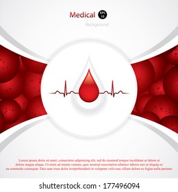 Blood donation vector.Medical background