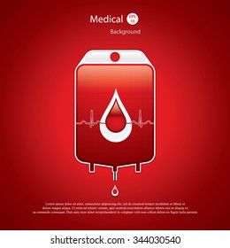 Blood donation vector.Medical background