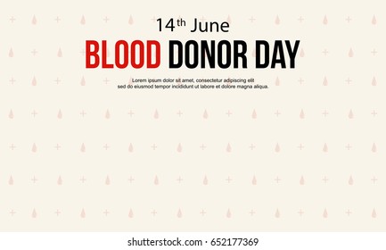 Blood donor day background design collection