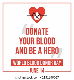 Blood Donor Day Campaign Banner Design Stock Vector (Royalty Free ...