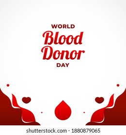 Diseño de vectores para el Día del Donante de Sangre