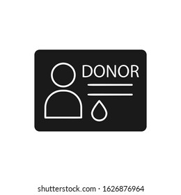 Blood, donor, document icon. Simple hematology icons for ui and ux, website or mobile application