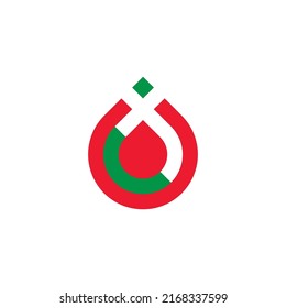 blood donor donation liquid drop colorful logo vector