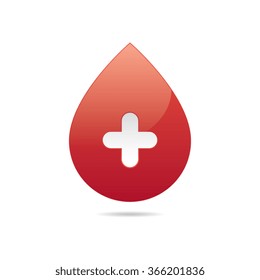 Blood Donor Droplet Vector