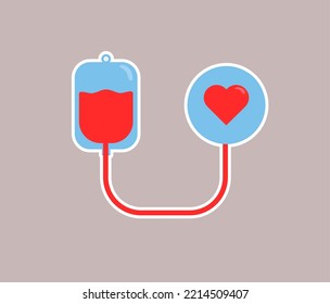 blood donor element object design sticker