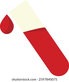 Blood Donor Element on White Background. Donation Blood Concept. Vector Illustration.