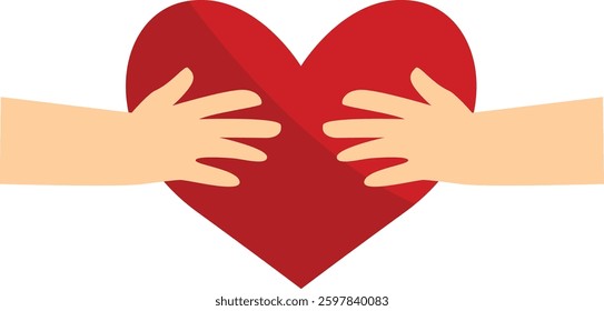 Blood Donor Element on White Background. Donation Blood Concept. Vector Illustration.