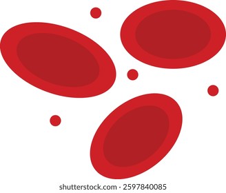 Blood Donor Element on White Background. Donation Blood Concept. Vector Illustration.
