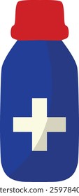 Blood Donor Element on White Background. Donation Blood Concept. Vector Illustration.