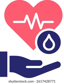 Blood Donor Icon Fill Vector Illustration