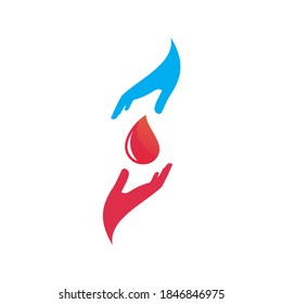 Plantilla de diseño del logotipo del donante de sangre