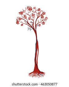 Blood donor logo tree