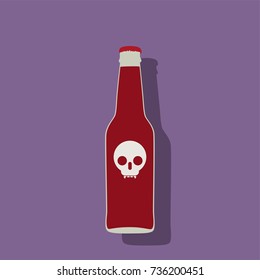 Blood drink icon, vector illustration design. Halloween collection.