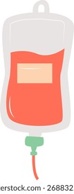 Bolsa de goteo de sangre Ilustración vectorial