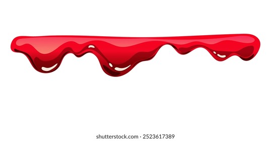 Conjunto aislado de gota de marco de horror de goteo de sangre. Vector Diseño gráfico ilustración