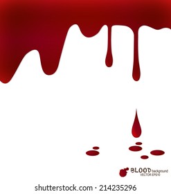 Blood dripping, blood background. Vector illustration.