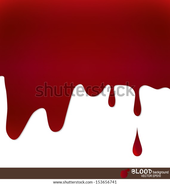 Blood Dripping Blood Background Vector Illustration Stock Vector ...