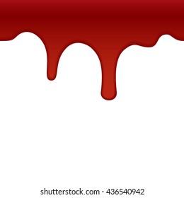 Blood dripping . Vector illustration.