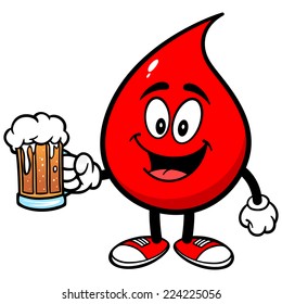 Blood Drop with Beer