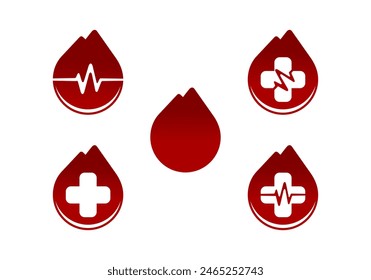 Vector de ilustración de diseño de gota de sangre, formato eps , adecuado para sus necesidades de diseño, logotipo, ilustración, animación, etc.