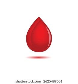  Blood drop design isolated on white background