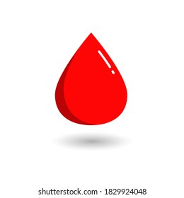 Blood drop donation icon vector