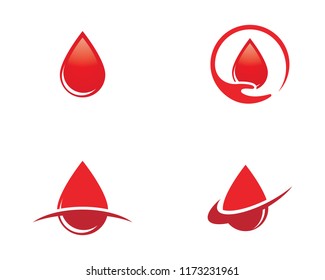 Blood drop donor vector illustration