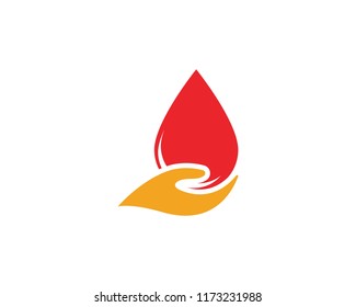 Blood drop donor vector illustration