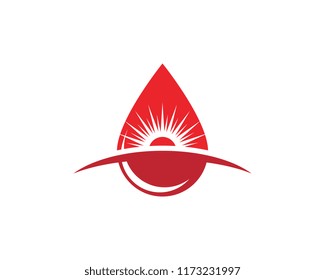 Blood drop donor vector illustration