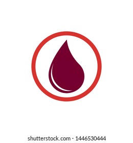Blood drop donor vector illustration