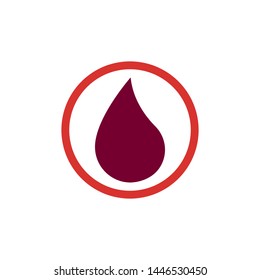 Blood drop donor vector illustration
