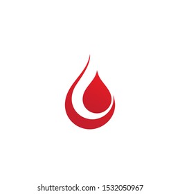 Blood drop donor vector illustration