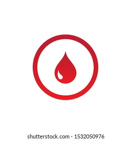 Blood drop donor vector illustration