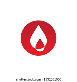 Blood drop donor vector illustration