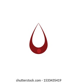Blood drop donor vector illustration