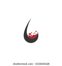 Blood drop donor vector illustration
