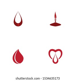 Blood drop donor vector illustration