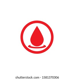 Blood drop donor vector illustration