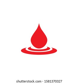 Blood drop donor vector illustration