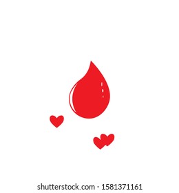 Blood drop donor vector illustration