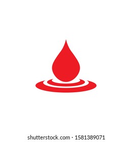 Blood drop donor vector illustration